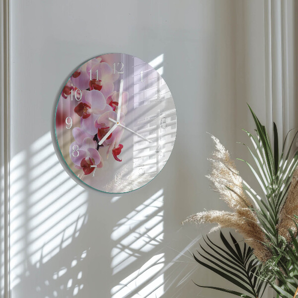 Orologio rotondo Orchidea