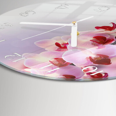 Orologio rotondo Orchidea