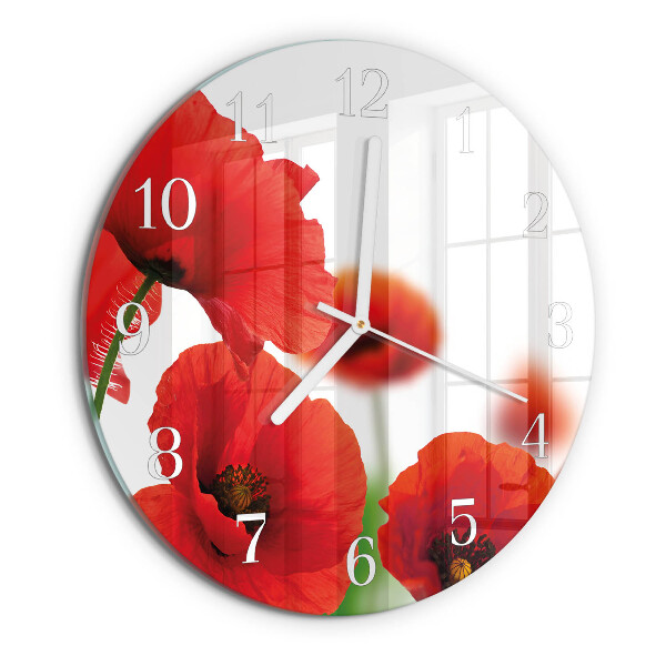Orologio rotondo Papaveri