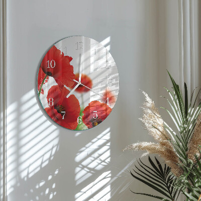 Orologio rotondo Papaveri