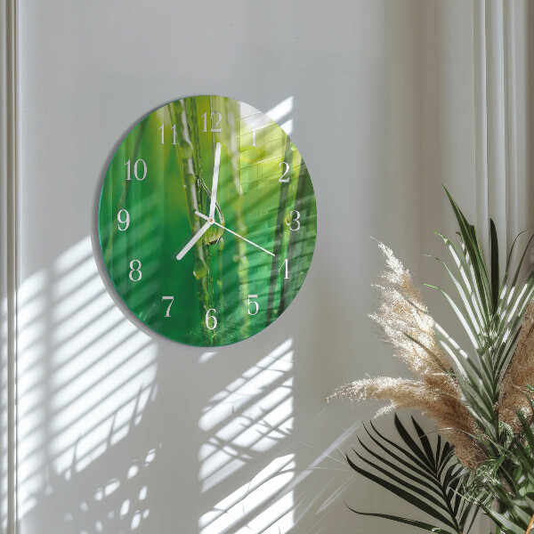 Orologio rotondo Gocce d'erba