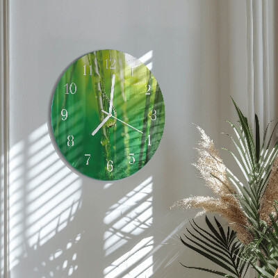 Orologio rotondo Gocce d'erba