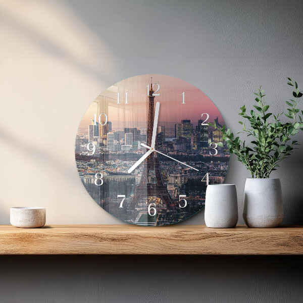 Orologio rotondo Torre Eiffel Parigi