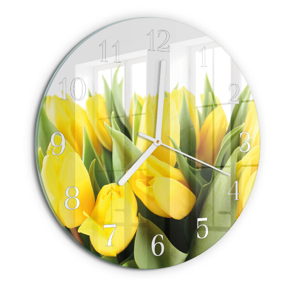 Orologio rotondo Fiori di tulipano