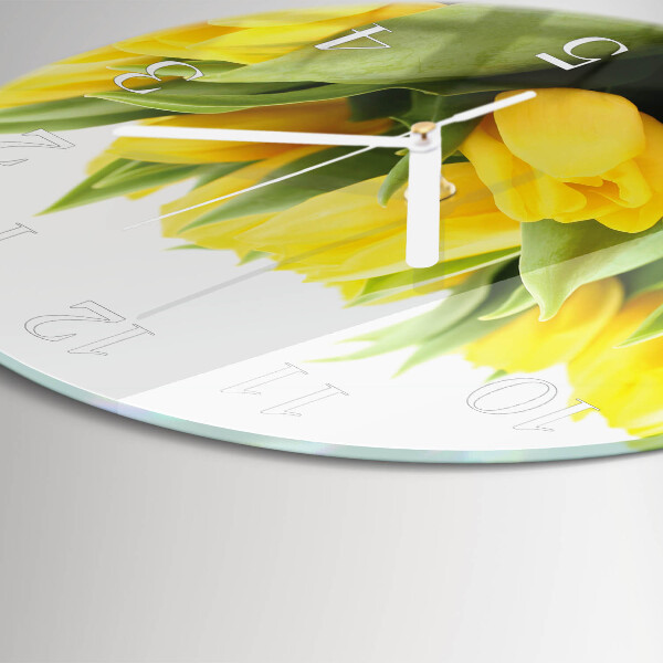 Orologio rotondo Fiori di tulipano