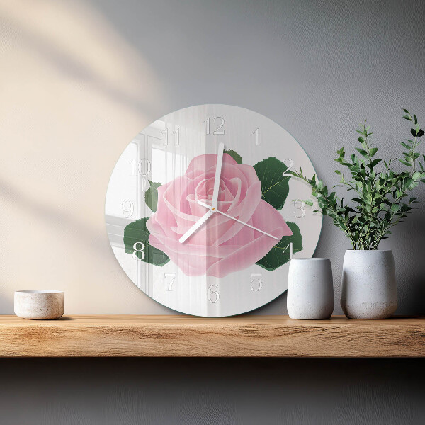 Orologio rotondo Rosa