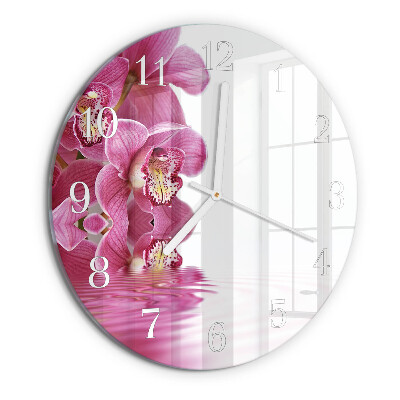 Orologio rotondo Orchidea
