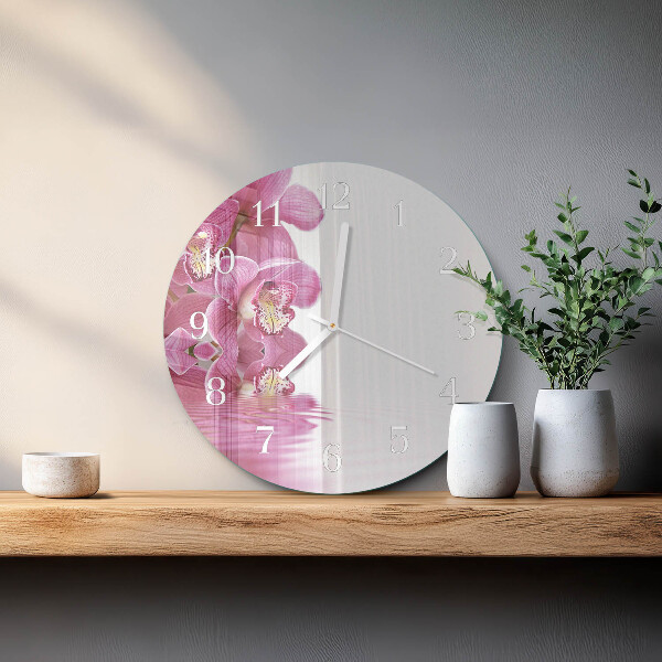 Orologio rotondo Orchidea