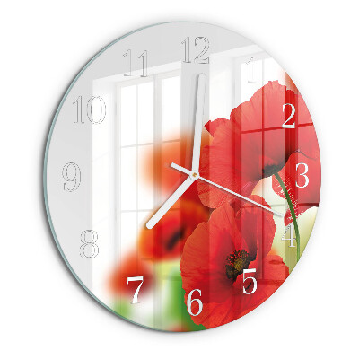 Orologio rotondo Papaveri