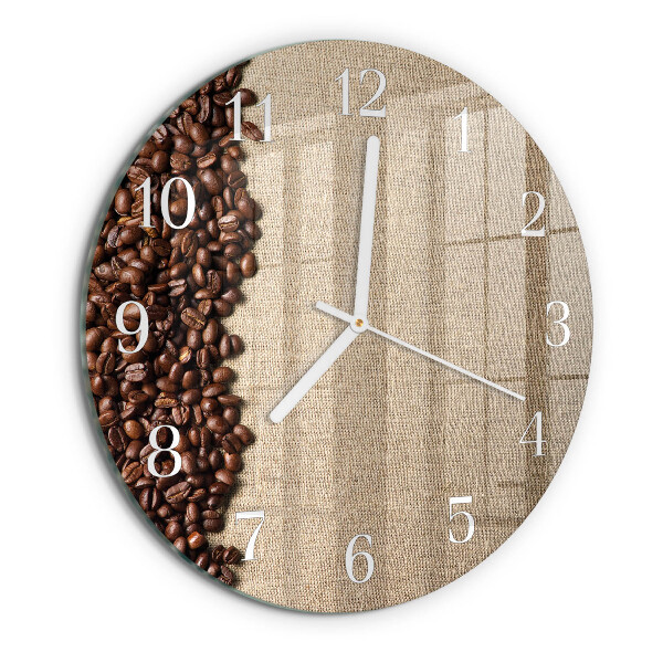 Orologio rotondo chicchi di caffè