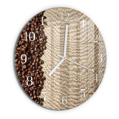 Orologio rotondo chicchi di caffè