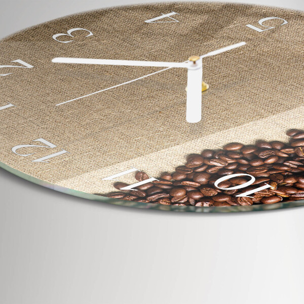 Orologio rotondo chicchi di caffè