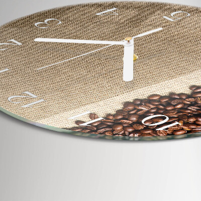 Orologio rotondo chicchi di caffè