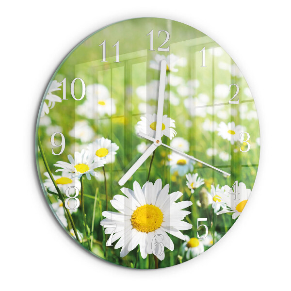 Orologio rotondo margherite