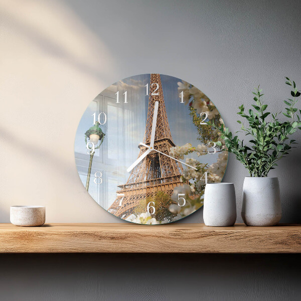 Orologio rotondo Torre Eiffel Parigi