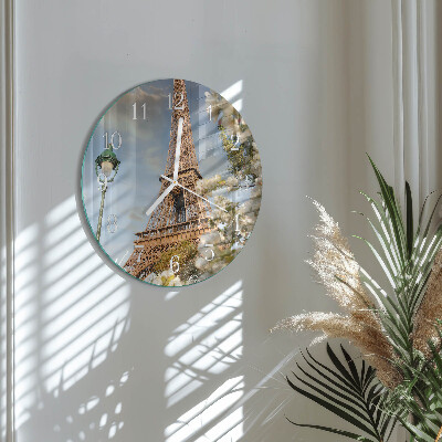 Orologio rotondo Torre Eiffel Parigi