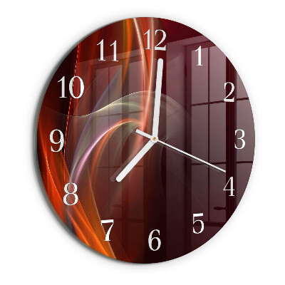 Orologio rotondo Linee astratte