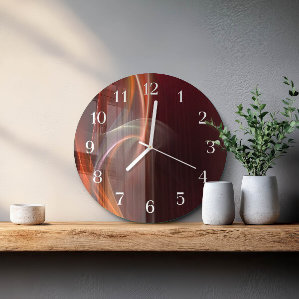 Orologio rotondo Linee astratte