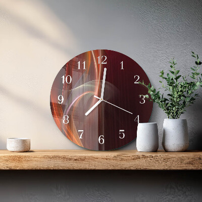 Orologio rotondo Linee astratte