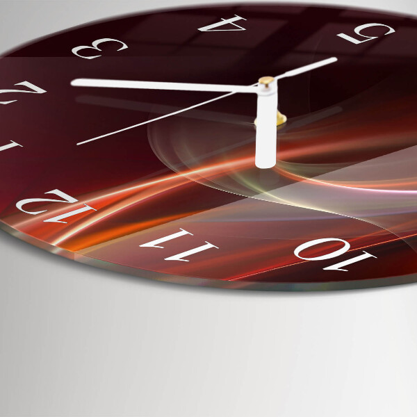 Orologio rotondo Linee astratte