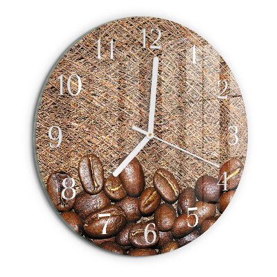 Orologio rotondo chicchi di caffè