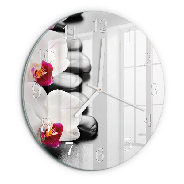 Orologio rotondo Pietre per orchidee