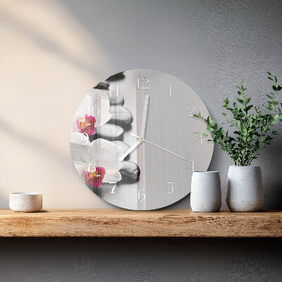 Orologio rotondo Pietre per orchidee
