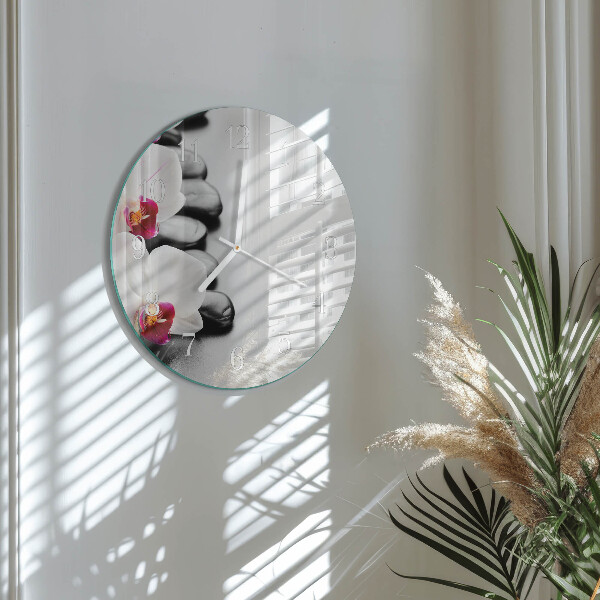 Orologio rotondo Pietre per orchidee