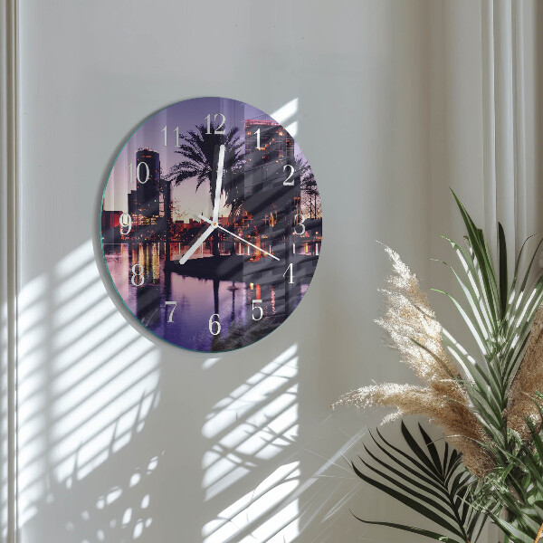 Orologio rotondo Palme della Florida