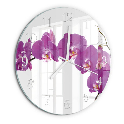 Orologio rotondo Orchidea