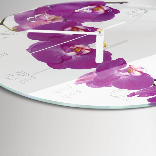 Orologio rotondo Orchidea