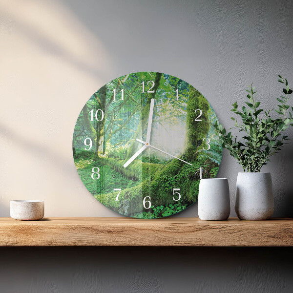 Orologio rotondo Muschio forestale