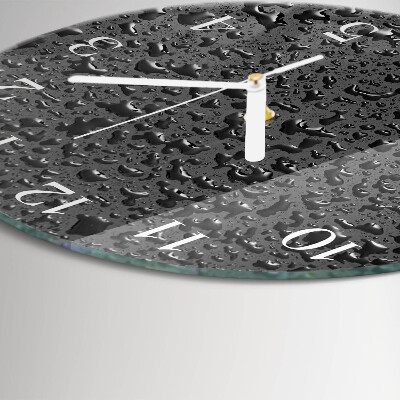 Orologio rotondo Gocce d'acqua