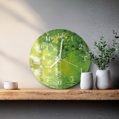 Orologio rotondo Foglie