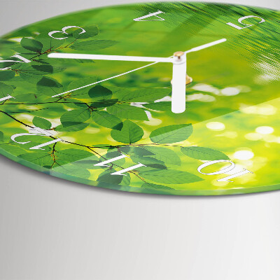 Orologio rotondo Foglie