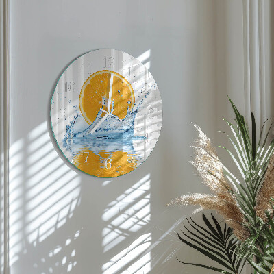 Orologio rotondo Acqua d'arancia
