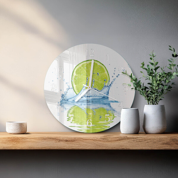Orologio rotondo Acqua di calce