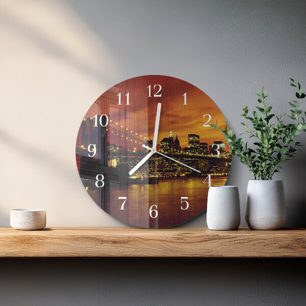 Orologio rotondo Ponte orizzontale