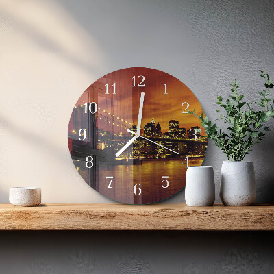 Orologio rotondo Ponte orizzontale