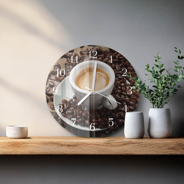 Orologio rotondo Tazza di caffè