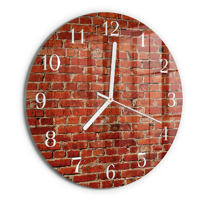 Orologio rotondo Muro di mattoni