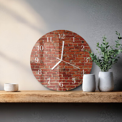 Orologio rotondo Muro di mattoni