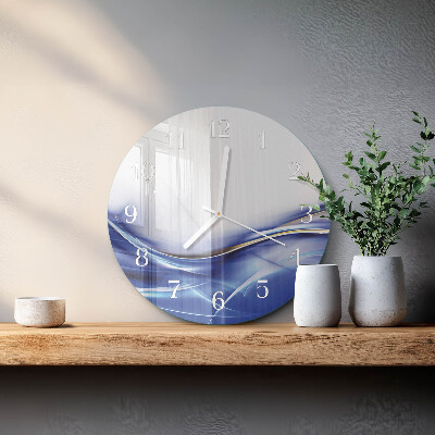 Orologio rotondo Linee astratte