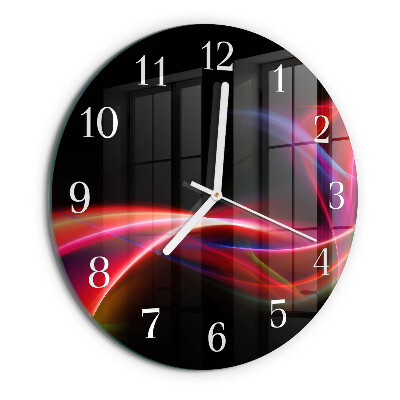 Orologio rotondo Linee astratte