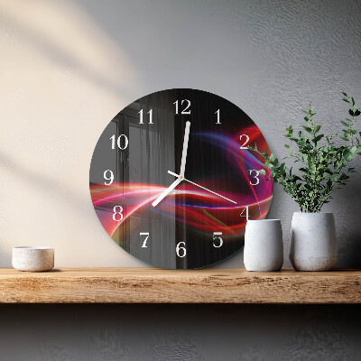 Orologio rotondo Linee astratte
