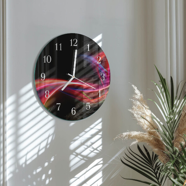 Orologio rotondo Linee astratte