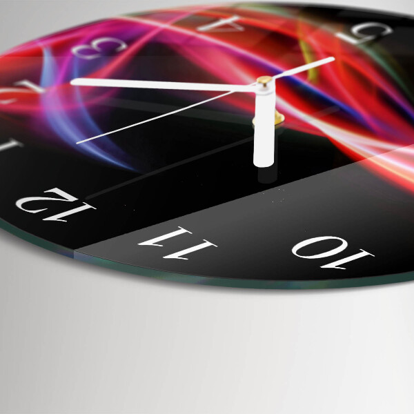 Orologio rotondo Linee astratte