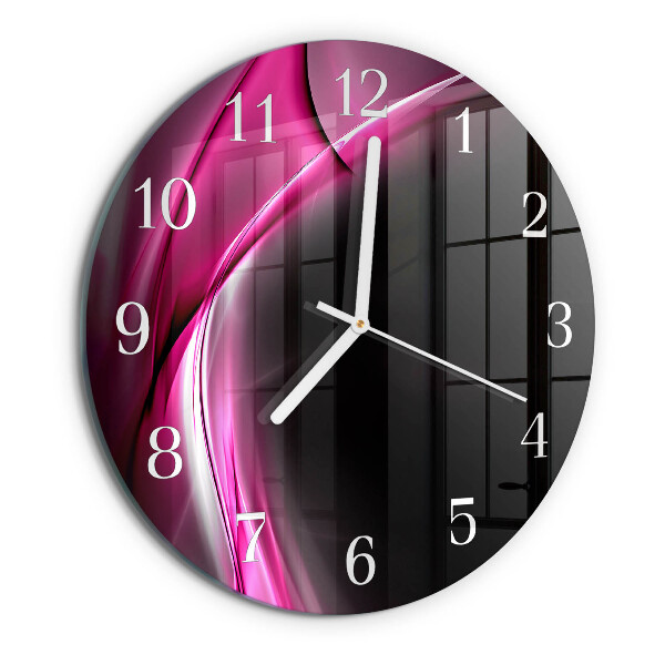 Orologio rotondo Linee astratte
