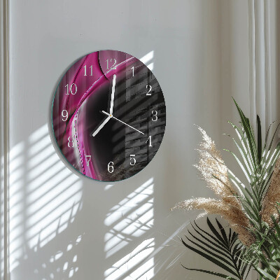 Orologio rotondo Linee astratte