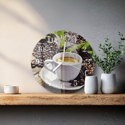 Orologio rotondo Tazza di caffè